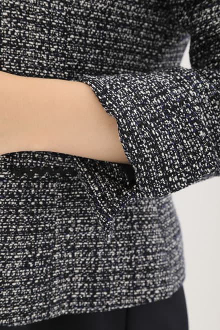 ネイビーの授乳口付きAラインセレモニースーツセット