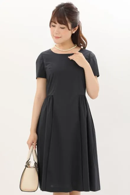 ネイビーのツイードリボン×ラメセレモニースーツセット