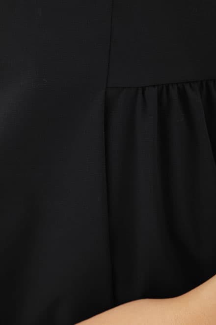 ネイビーのツイードリボン×ラメセレモニースーツセット