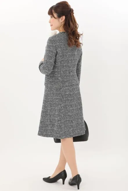 ネイビーのフリンジ付きセレモニースーツセット