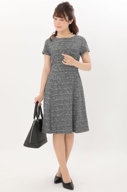 ネイビーのフリンジ付きセレモニースーツセット