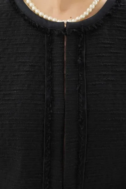 ピンクベージュの長袖プリーツセレモニースーツセット