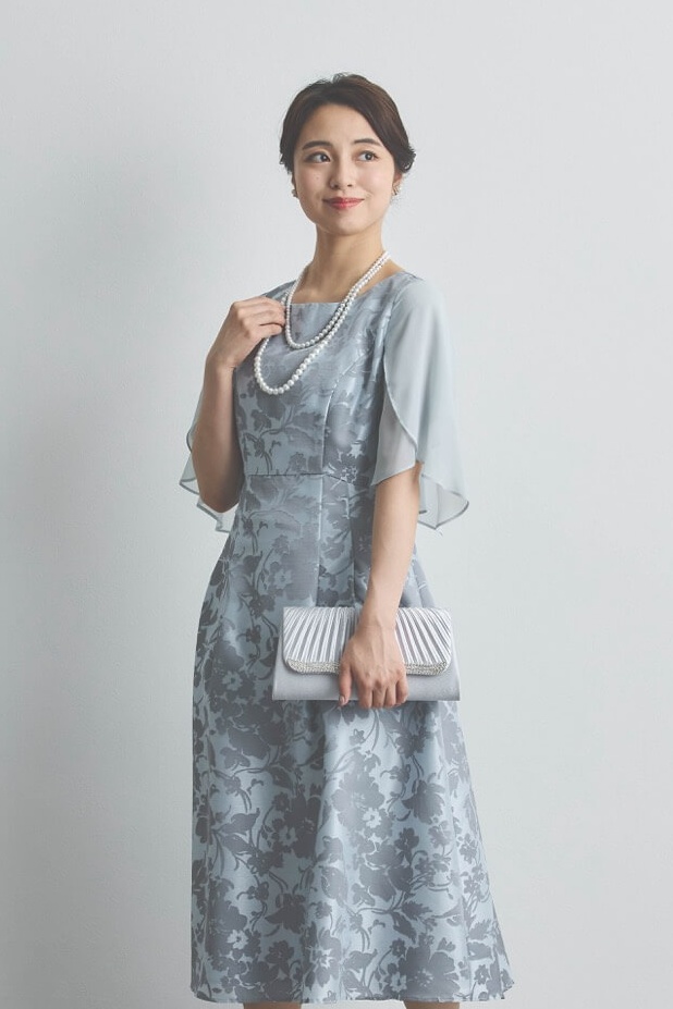 2連パールのミディアムネックレス