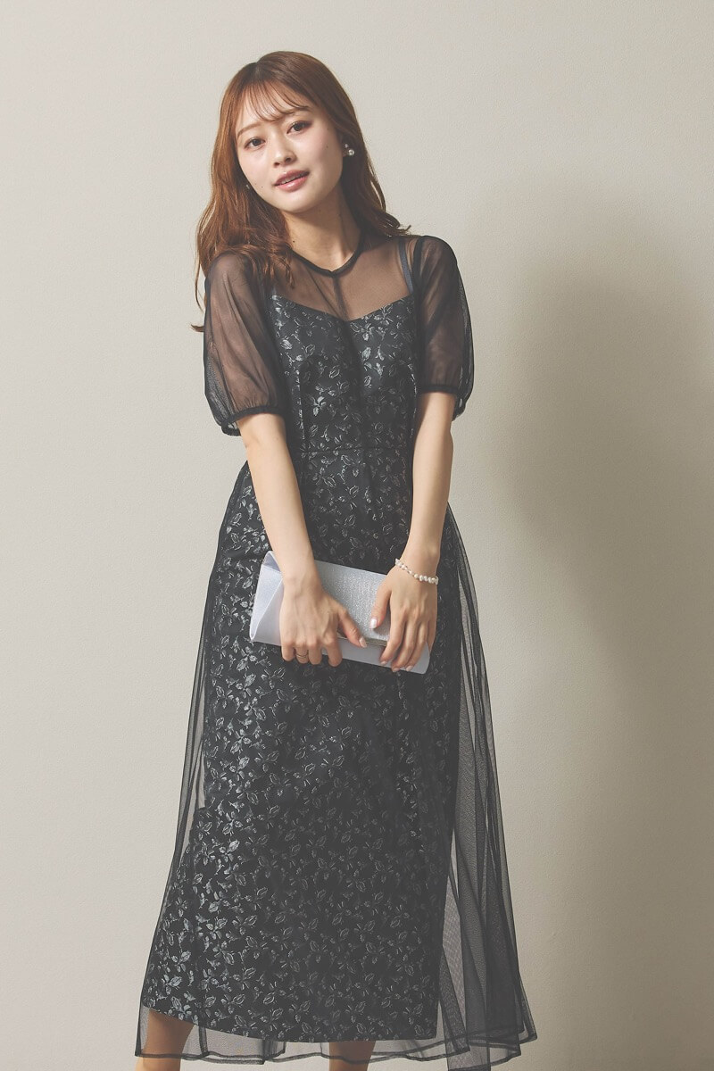 淡水パール×シルバーのマンテルブレスレット