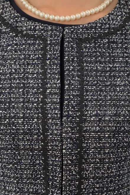 ネイビーの七分袖ワンピースセレモニーセット