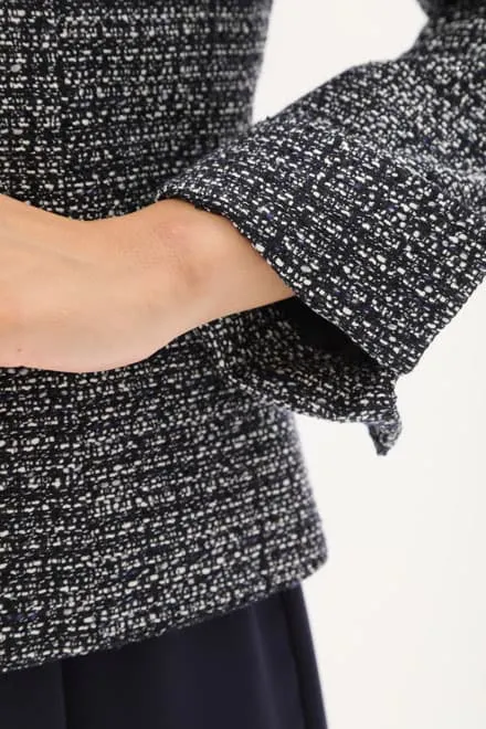 ネイビーの七分袖ワンピースセレモニーセット