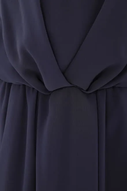 ネイビーの七分袖ワンピースセレモニーセット