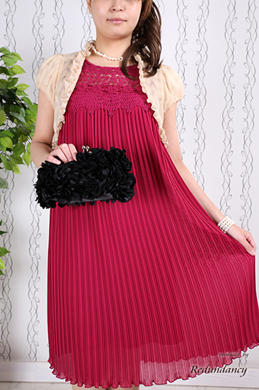 ホワイトパール大小編み上げネックレス