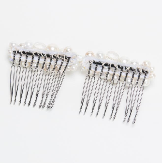 ホワイトパールのミニコーム(2個セット)