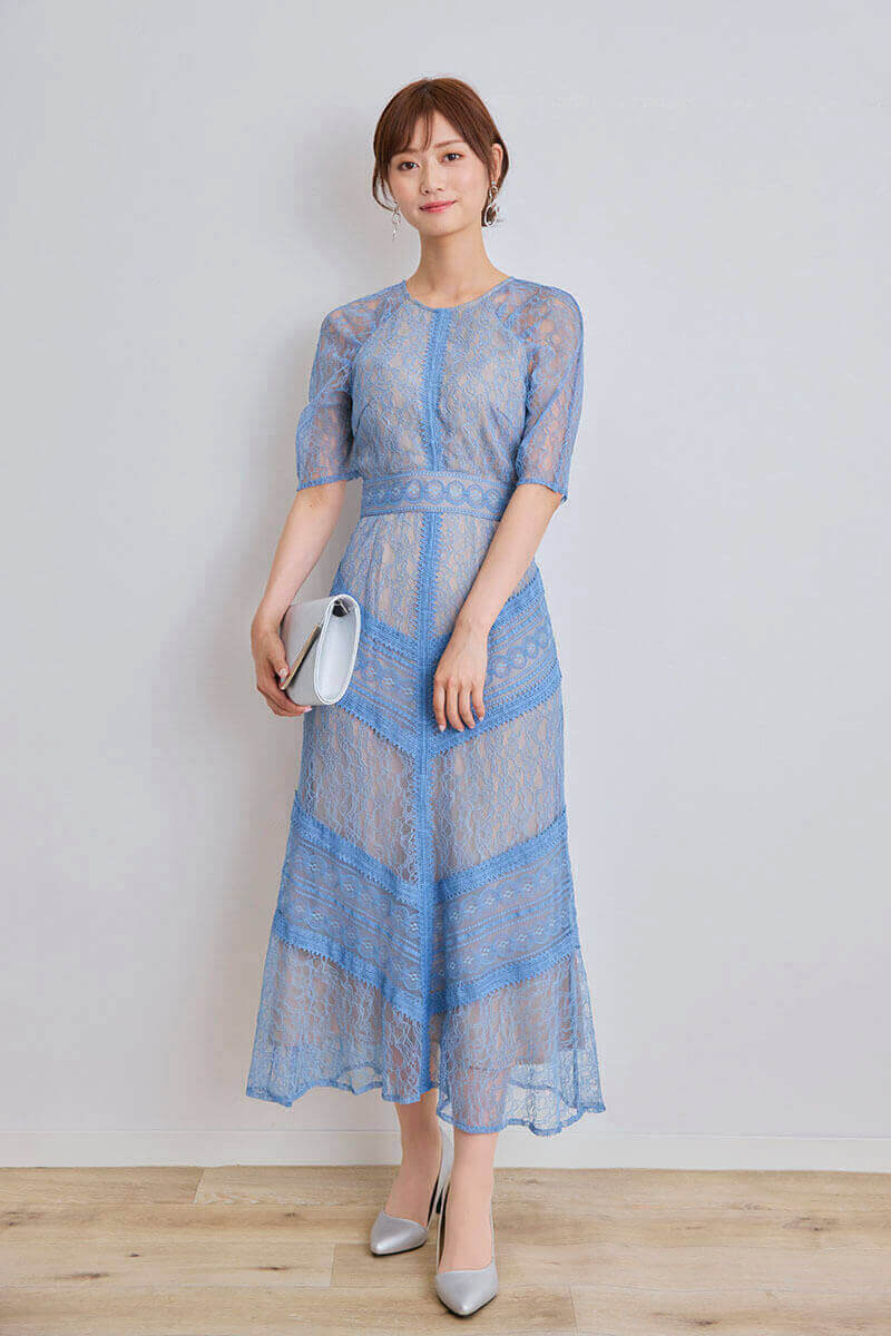 シルバーのチェーンイヤリング