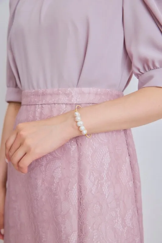 5粒パールのバングル