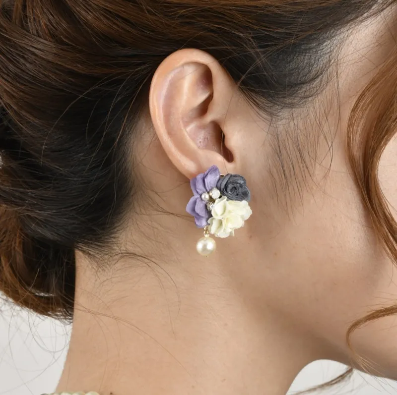 ブーケパールのイヤリング