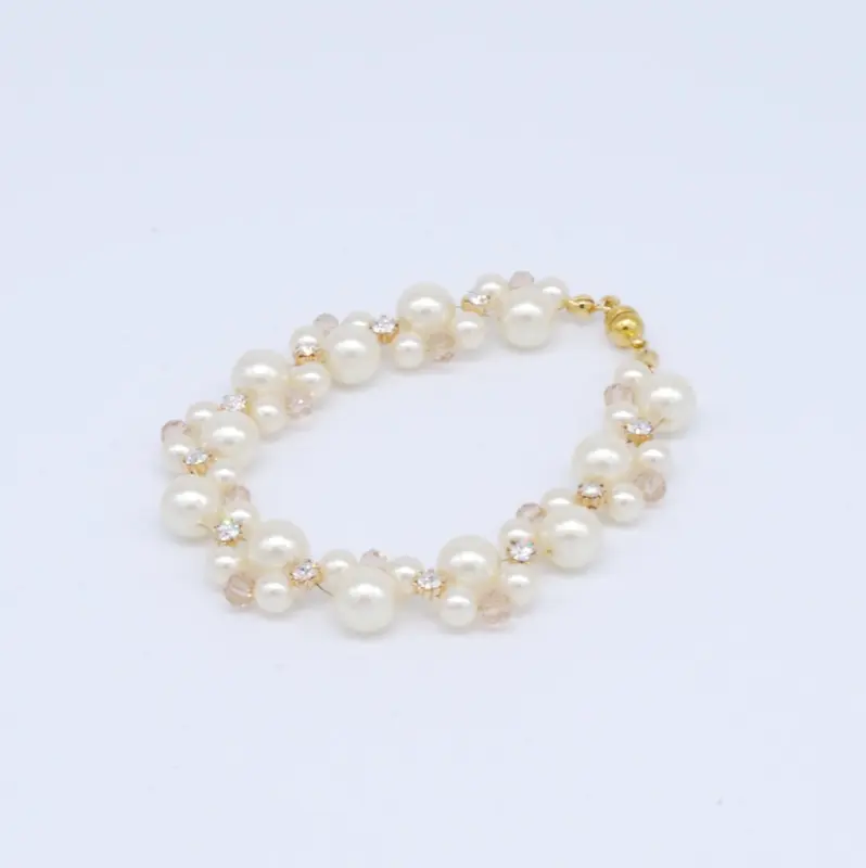 イエローパールのマグネット式ブレスレット