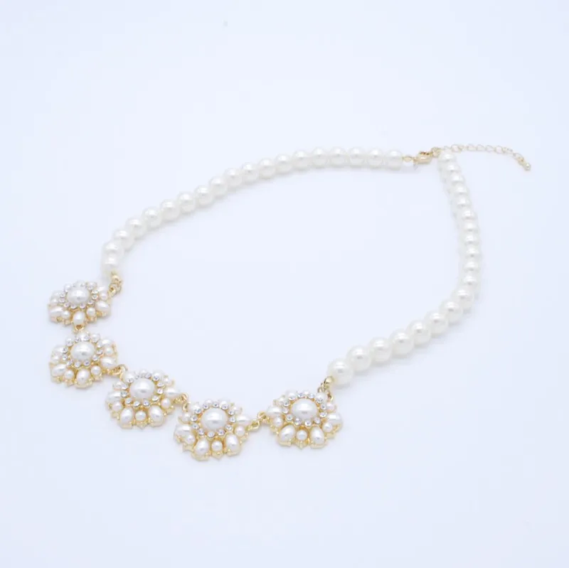 フラワーモチーフネックレス