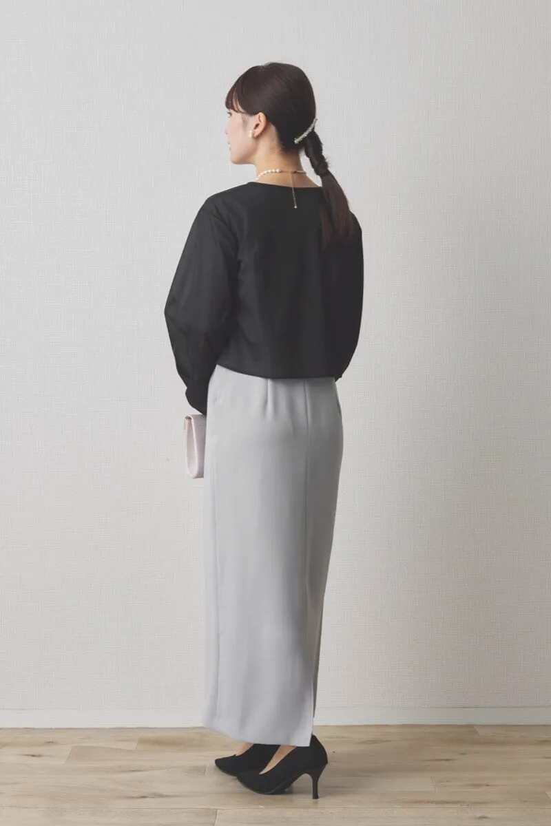 ブラックのアシメシアーボレロ