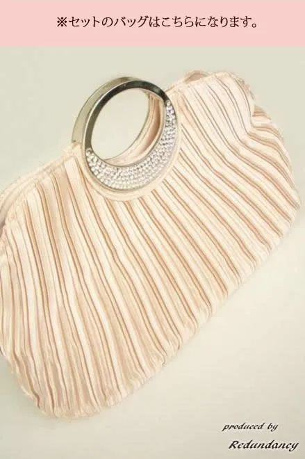 グリーンのドット柄ウエストリボンドレスコーディネートセット