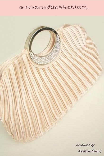 グリーンのドット柄ウエストリボンドレスコーディネートセット