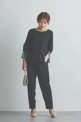 ネイビーのセットアップ