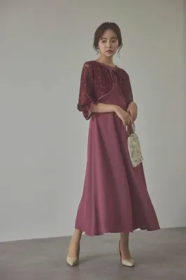 ダークチェリーのセットドレス