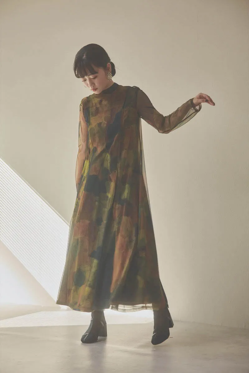 カーキのアートシアードレス