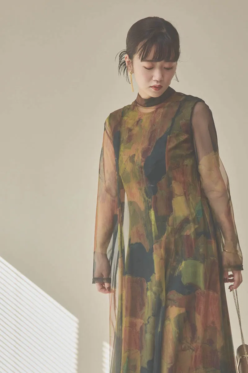 カーキのアートシアードレス