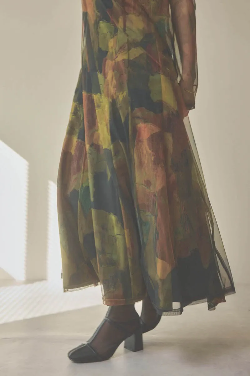 カーキのアートシアードレス