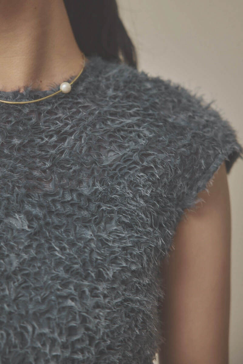 グレーの2wayエプロンドレス