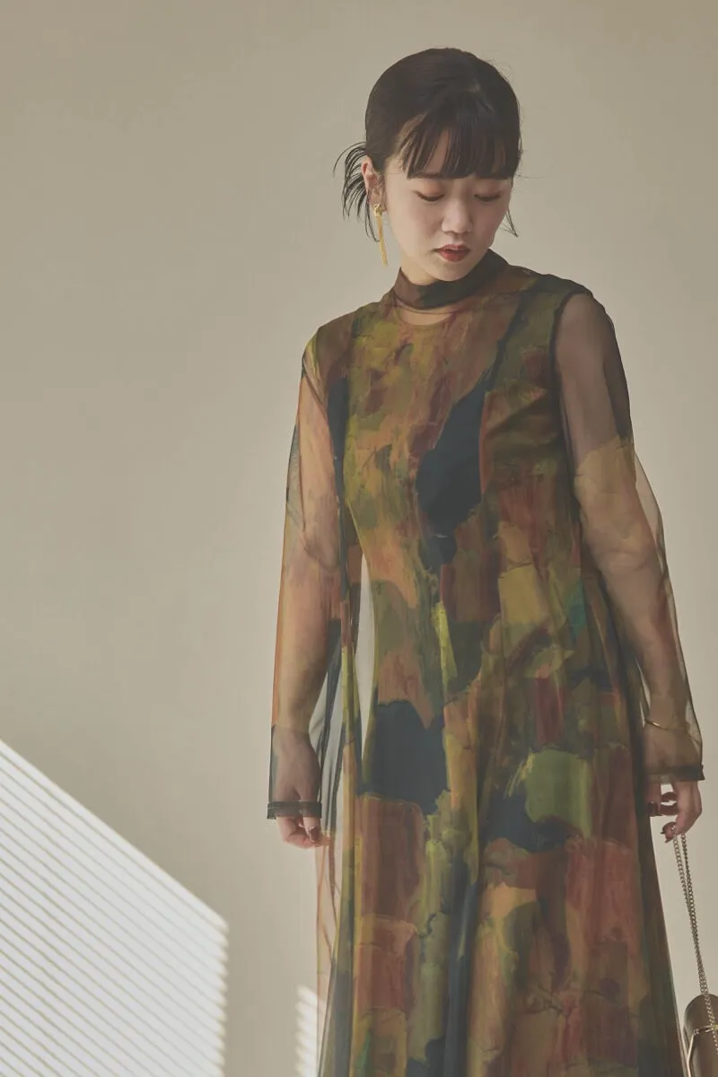 カーキのアートシアードレス
