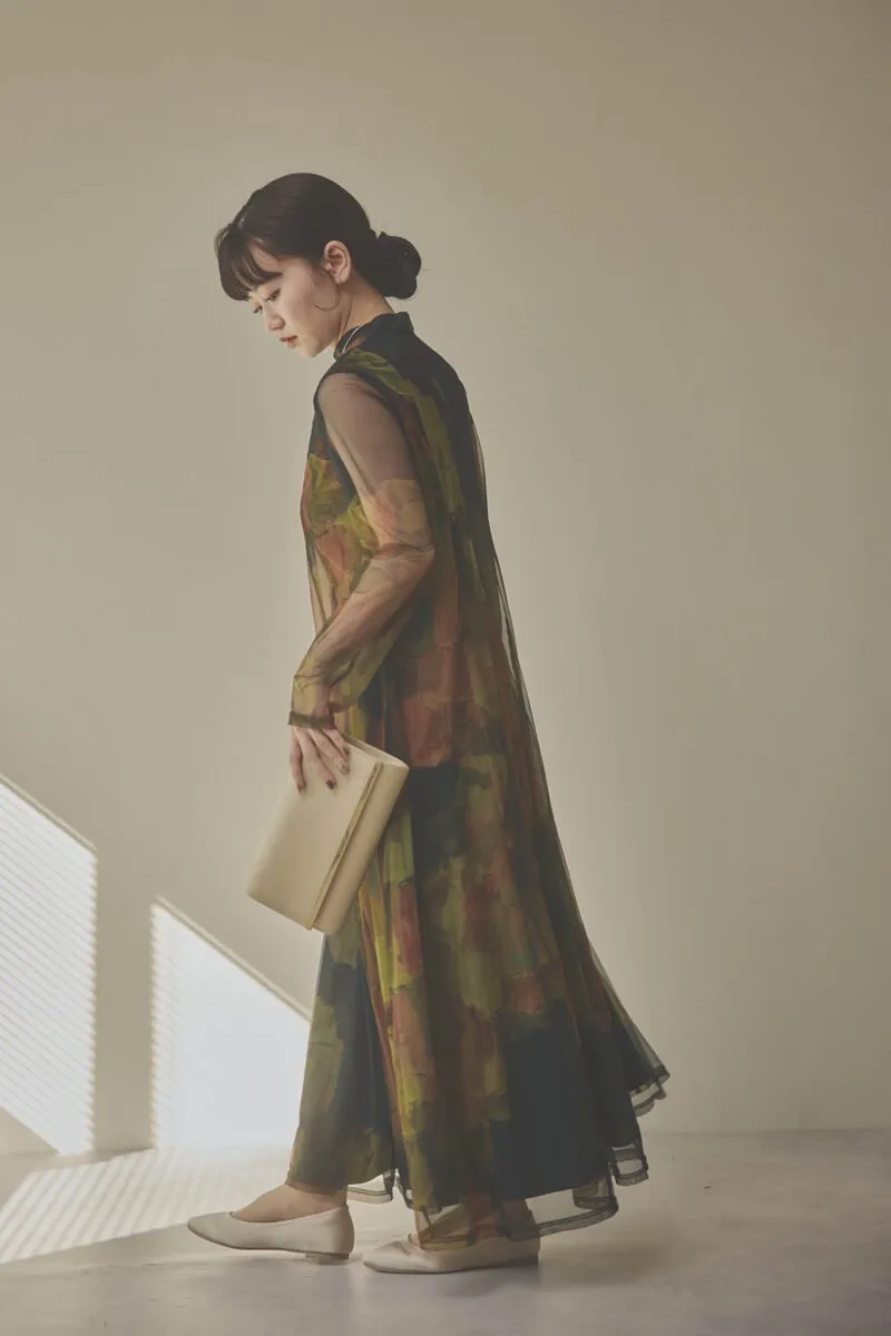 カーキのアートシアードレス