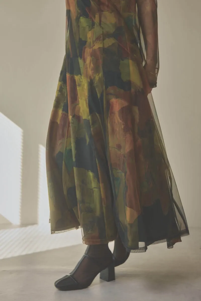 カーキのアートシアードレス