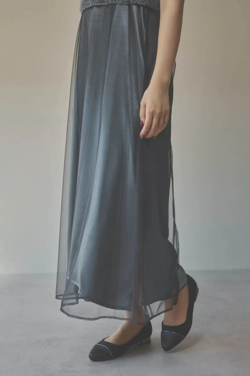 グレーの2wayエプロンドレス