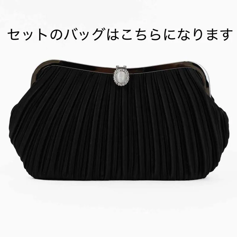 ピンクのウエストタック入りドレスコーディネートセット