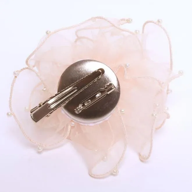 パール付きピンクコサージュ