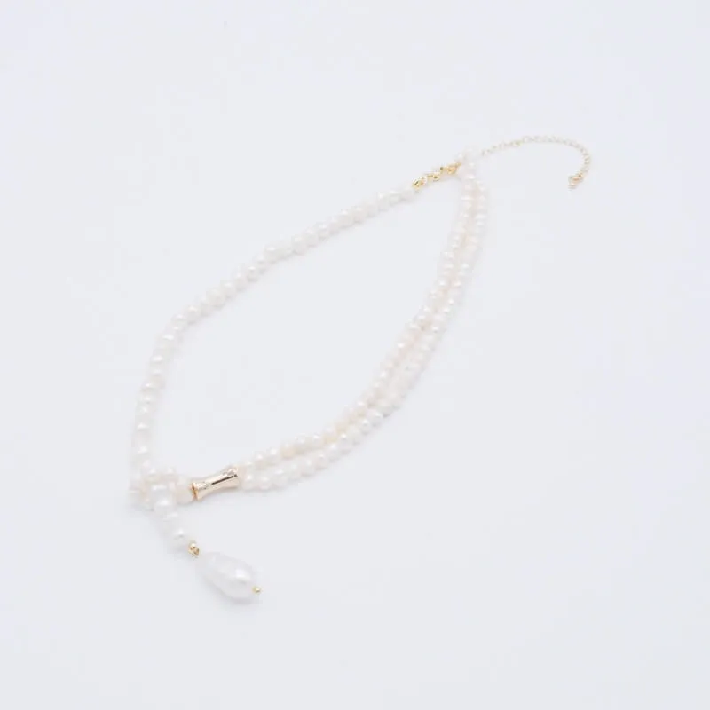 ポイントパールネックレス