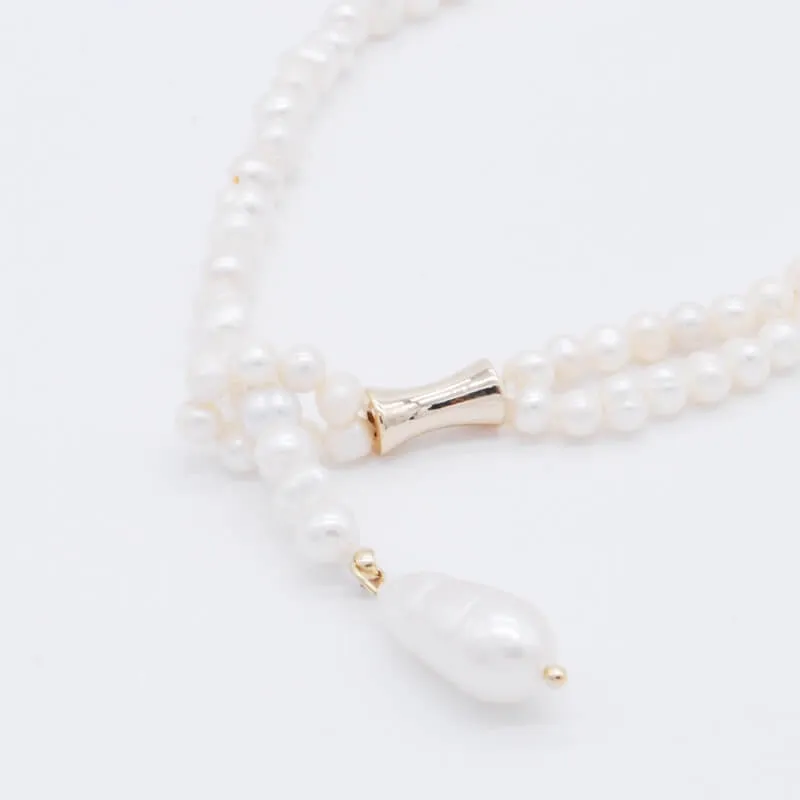 ポイントパールネックレス