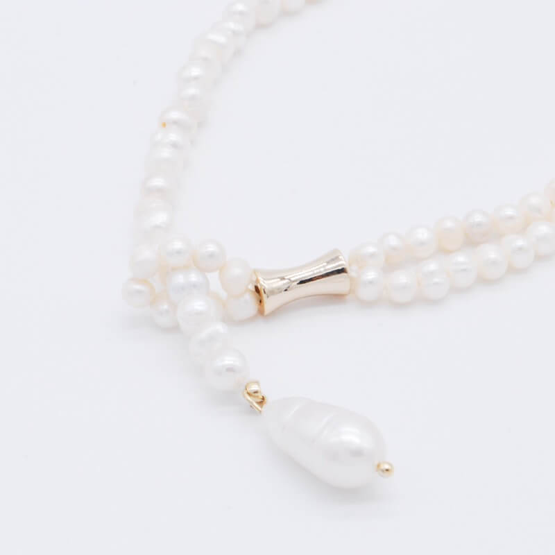 ポイントパールネックレス