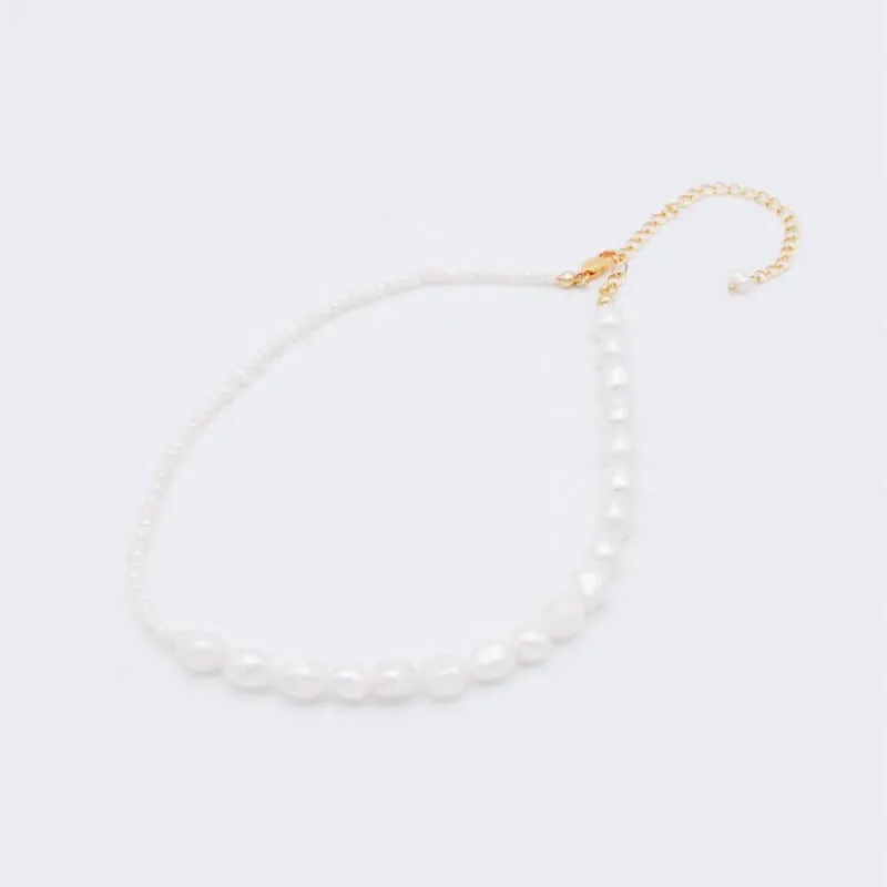 アシメ淡水パールネックレス