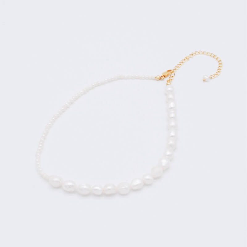 アシメ淡水パールネックレス