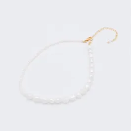 アシメ淡水パールネックレス