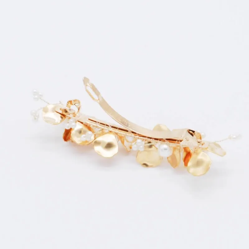 アンティークフラワーバレッタ