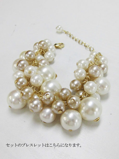 ネイビーのビジューネック2wayタックドレスコーディネートセット