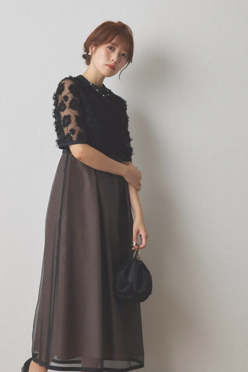 淡水パール×ゴールドチェーンのネックレス