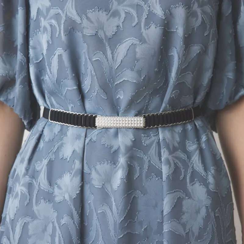 ブラックのラインパールゴムベルト