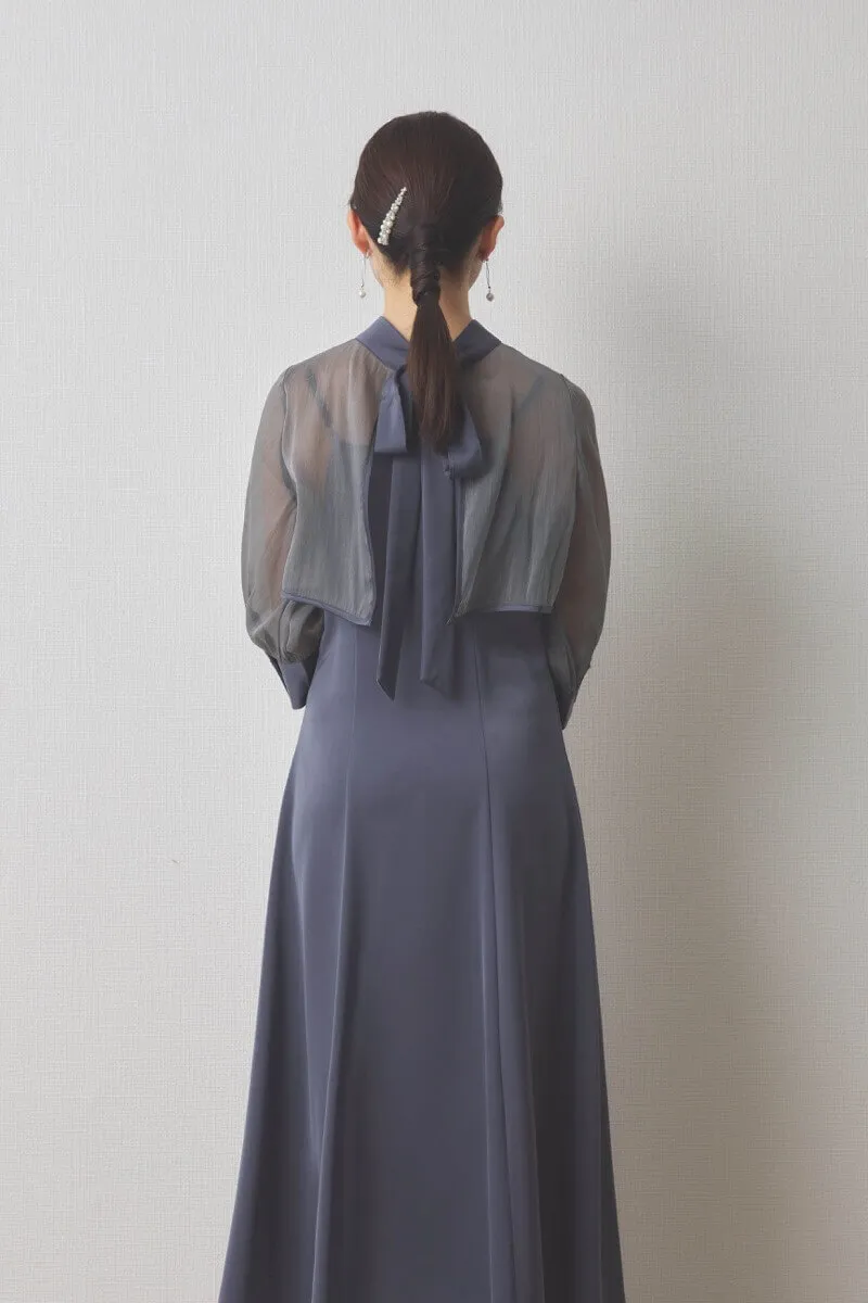 パール×ビジューのヘアコーム(シルバー)