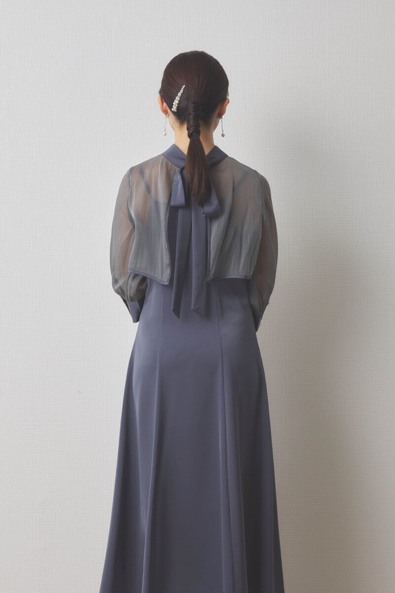 パール×ビジューのヘアコーム(シルバー)