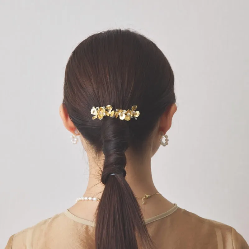 アンティークフラワーバレッタ