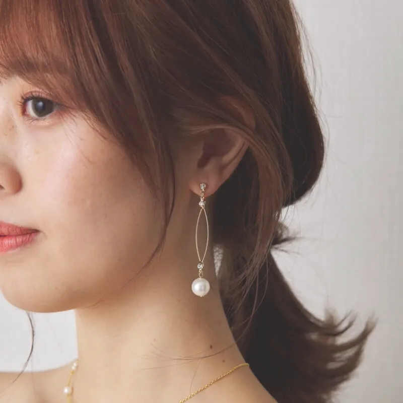 ゴールドのフープイヤリング Select Shopのレンタル｜82-0048｜結婚式