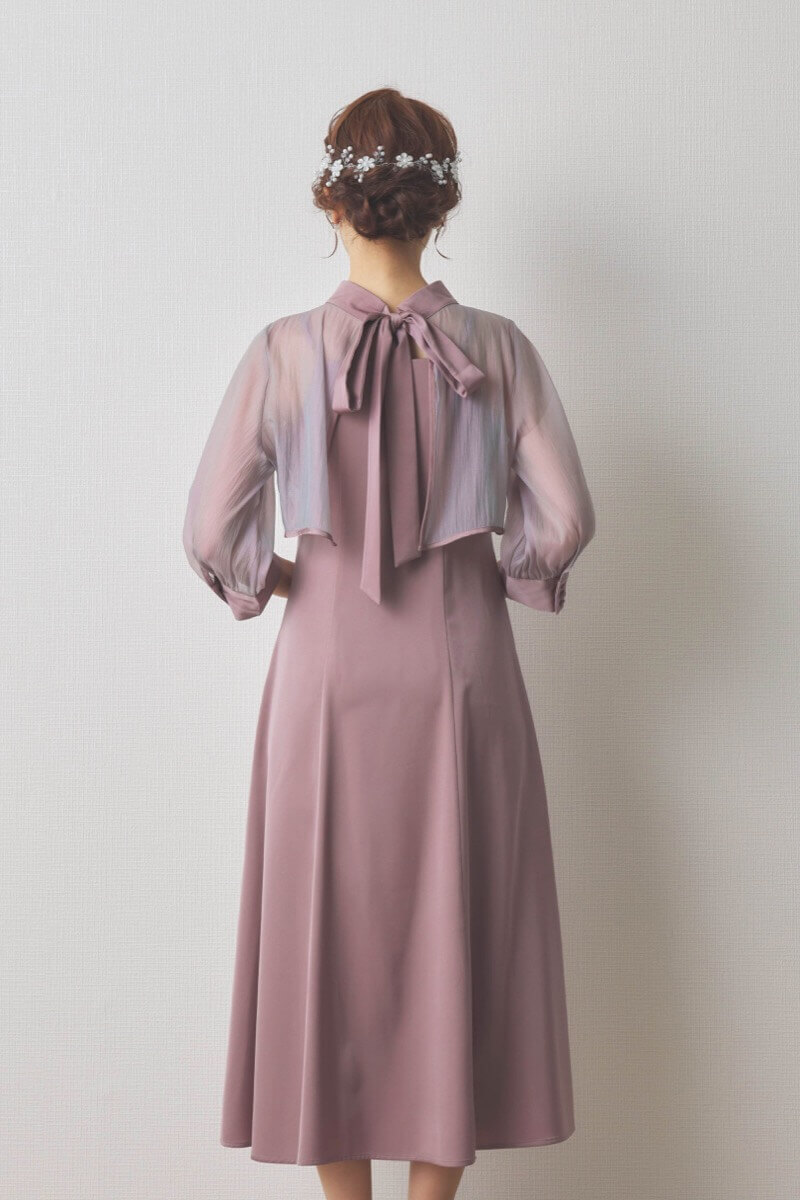 ホワイトフラワーのヘッドドレス