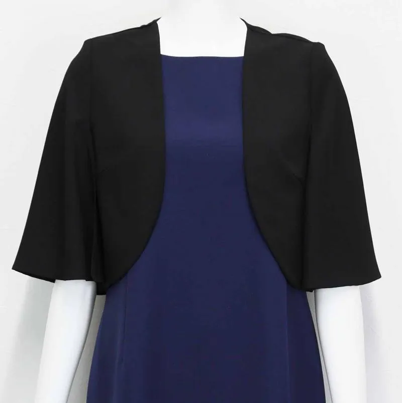 シルバーグレーのサイド切替えシフォンドレスコーディネートセット