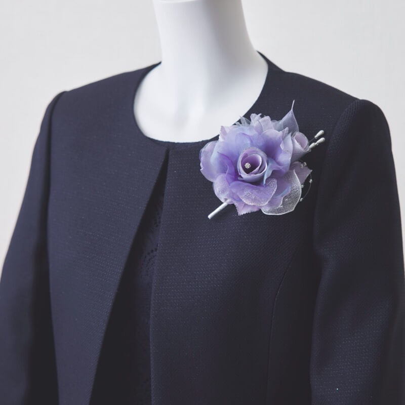 ラベンダーのフラワーコサージュ